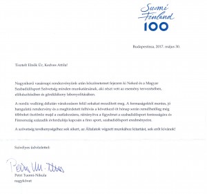 finn nagykövet levél